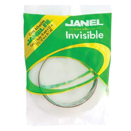 JANEL - Cinta Adhesiva Janel Invisible 810 en Bolsa 24mmx65m
