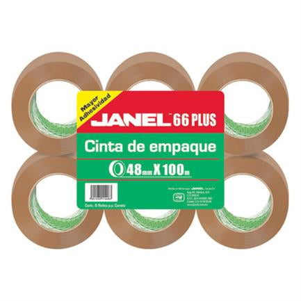 JANEL - CINTA JANEL EMPAQUE CANELA .048X100MTS PAQ C/6