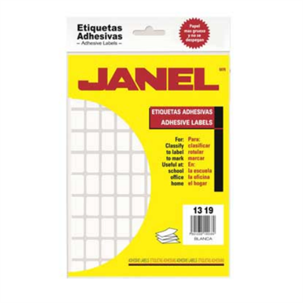 JANEL - ETIQUETA JANEL ADHESIVA 13X19 C/1800 #22