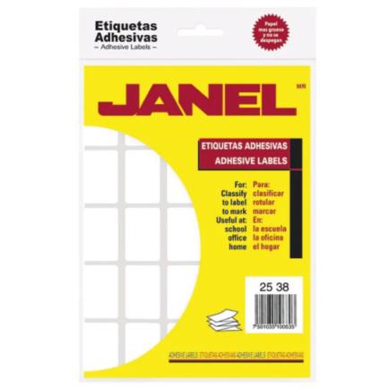 JANEL - Etiqueta Janel Adhesiva 25x38mm C/500 #7