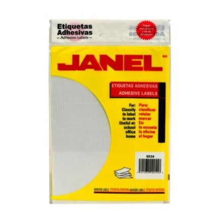 JANEL - Etiquetas Adhesivas Janel Clásica No. 21 05x34mm C/2484