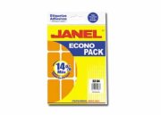 JANEL - ETIQUETA JANEL FLUORECENTE 32X64 NARANJA C/96 E06326420416