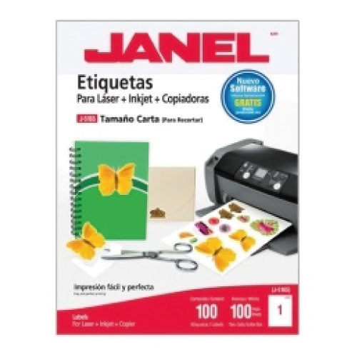 JANEL - ETIQUETA JANEL 109 LASER 216 X 279 100H C/100