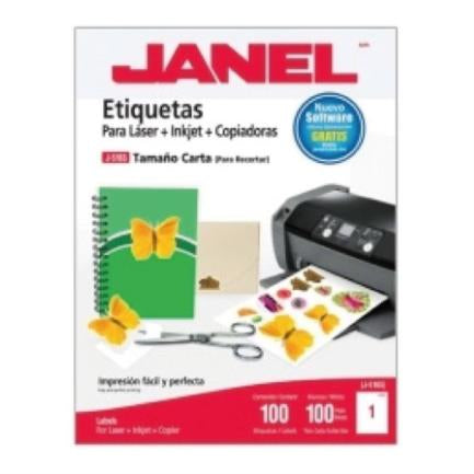JANEL - ETIQUETA JANEL 109 LASER 216 X 279 100H C/100