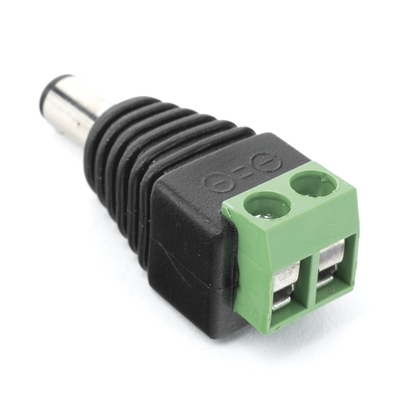 EPCOM POWERLINE - Adaptador Macho Tipo Jack de 3.5 mm (0.14 Pulgadas) Polarizado de 12 Vcc / Terminales Tipo Tornillo / Polarizado (+/-) / Ideal para Cámaras de Video Vigilancia