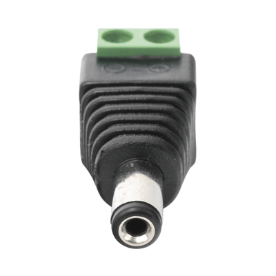 EPCOM POWERLINE - Adaptador Macho Tipo Jack de 3.5 mm (0.14 Pulgadas) Polarizado de 12 Vcc / Terminales Tipo Tornillo / Polarizado (+/-) / Ideal para Cámaras de Video Vigilancia