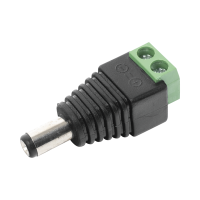 EPCOM POWERLINE - Adaptador Macho Tipo Jack de 3.5 mm (0.14 Pulgadas) Polarizado de 12 Vcc / Terminales Tipo Tornillo / Polarizado (+/-) / Ideal para Cámaras de Video Vigilancia