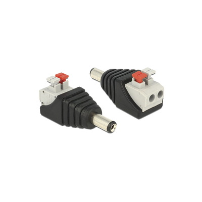 EPCOM TITANIUM - Adaptador Tipo Jack de 3.5 mm Macho Polarizado de 12 Vcc con Terminales de Presión
