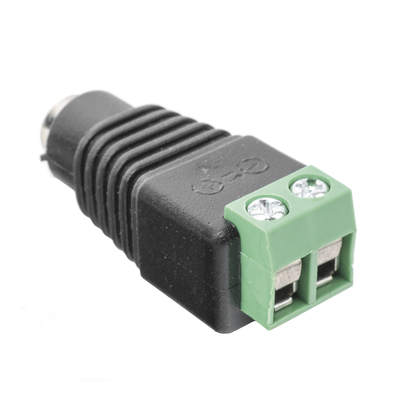 EPCOM POWERLINE - Adaptador Hembra Tipo Jack de 3.5 mm Polarizado de 12 Vcc / Terminales Tipo Tornillo / Polarizado (+/-) / Ideal para Cámaras de Video Vigilancia