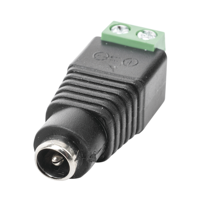 EPCOM POWERLINE - Adaptador Hembra Tipo Jack de 3.5 mm Polarizado de 12 Vcc / Terminales Tipo Tornillo / Polarizado (+/-) / Ideal para Cámaras de Video Vigilancia
