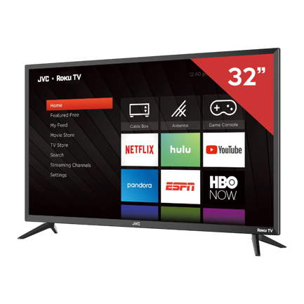 JVC - Televisor JVC 32" HD Smart TV Led SI32RF 60 Hz Roku TV