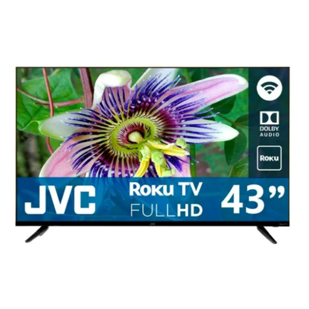 JVC - Televisor JVC 43" Smart TV Roku FHD SI43FRF Frameless
