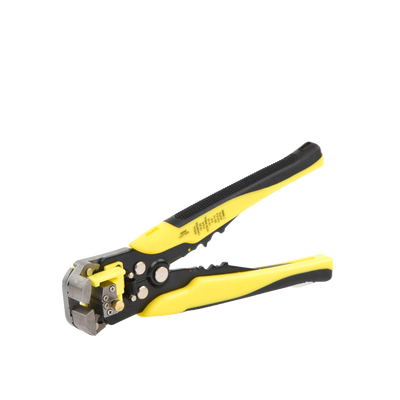 EPCOM POWERLINE - Pinza multifuncional Pelacables, con terminal de pestaña, prensado automático de color amarillo.
