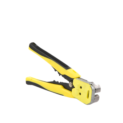 EPCOM POWERLINE - Pinza multifuncional Pelacables, con terminal de pestaña, prensado automático de color amarillo.
