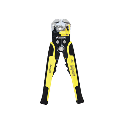 EPCOM POWERLINE - Pinza multifuncional Pelacables, con terminal de pestaña, prensado automático de color amarillo.