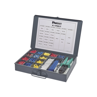 PANDUIT - Kit de Terminales Pan-Term™ de Mantenimiento, Nylon, 14-22 AWG, con Herramienta de Ponchado CT-260 y Caja de Acero