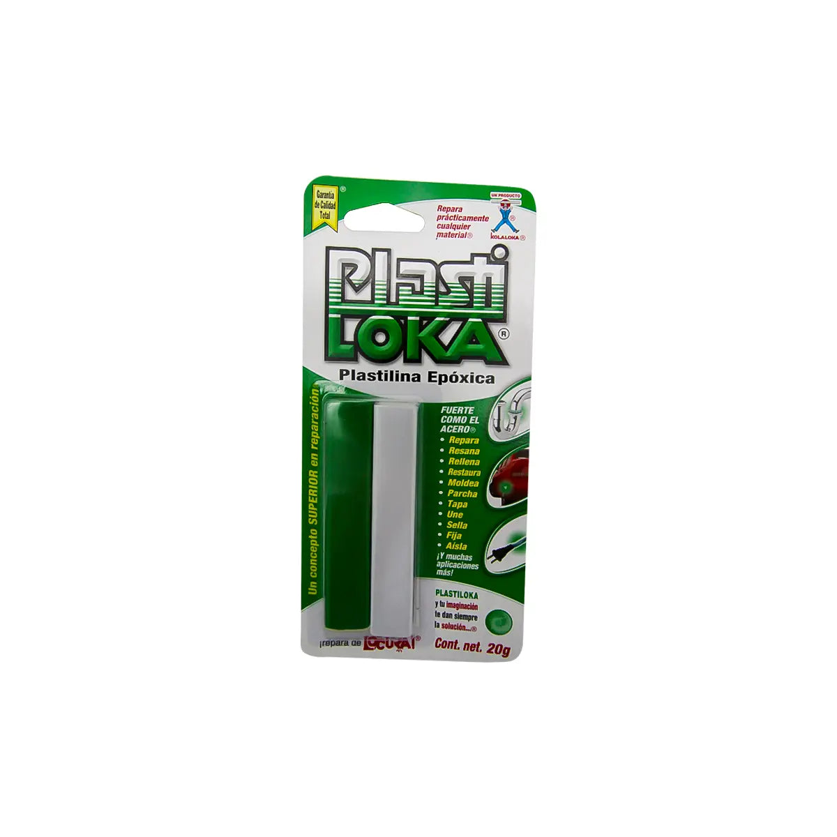 Adhesivo Epoxico En Plastilina 20 Gr (0.67 Oz) (Plastiloka)