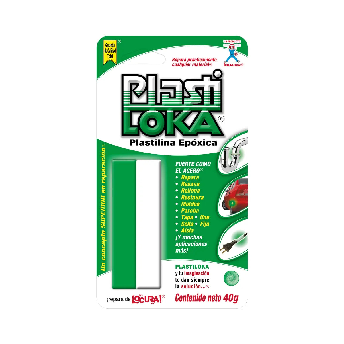 Adhesivo Epoxico En Plastilina 40 Gr (1.35 Oz) (Plastiloka)