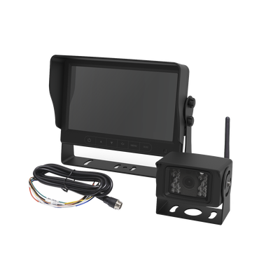 ECCO - Sistema Profesional Inalámbrico de Cámara de Reversa y Monitor para Vehículos de Trabajo y Montacargas
