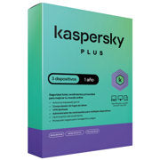 KASPERSKY - Licencia Antivirus Kaspersky Plus 1 Año 3 Dispositivos