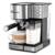 KOBLENZ - Cafetera Koblenz CKM-1350 en Color Negro con Acero Inoxidable Prepara Café Espresso Capiccino y Late 1350 Watts