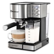 KOBLENZ - Cafetera Koblenz CKM-1350 en Color Negro con Acero Inoxidable Prepara Café Espresso Capiccino y Late 1350 Watts