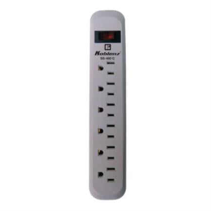 KOBLENZ - Supresor Koblenz SS-460-C 460 Joules 6 Contactos Aterrizados Switch On/Off