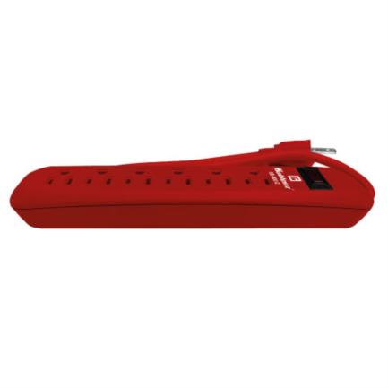 KOBLENZ - Supresor Rojo Koblenz SS-300-C 300 Joules 6 Contactos Aterrizados Switch On/Off