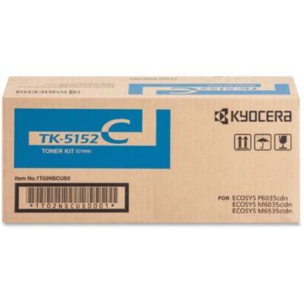 KYOCERA - Tóner Kyocera TK-5152C 12K Páginas Compatible P6035cdn/M6035cidn/M6535cidn Color Cian