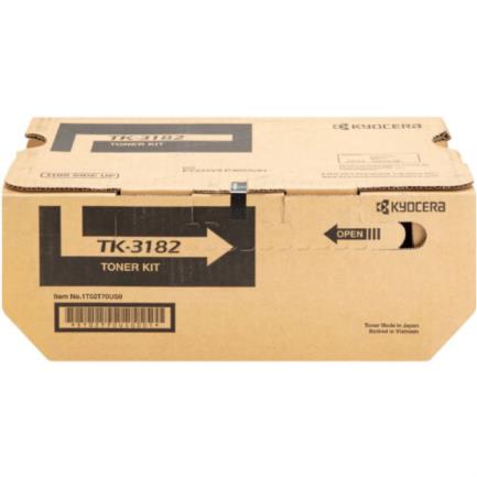 KYOCERA - Tóner Kyocera TK-3182 21K Páginas Compatible P3055dn/M3655idn Color Negro