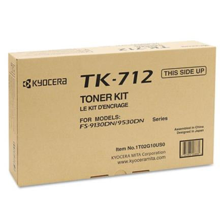 KYOCERA - Tóner Kyocera TK-712 40K Páginas Compatible FS-9130DN/9530DN Color Negro