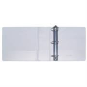 KYMA - Carpeta Panorámica Kyma de Vinil Tamaño Carta 4" Aro en "D" Blanca