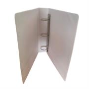 KYMA - Carpeta Panorámica Kyma de Vinil Tamaño Oficio 2" Aro en "O" Blanca