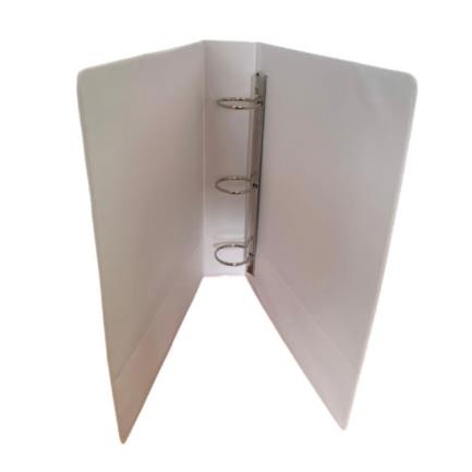 KYMA - Carpeta Panorámica Kyma de Vinil Tamaño Oficio 2" Aro en "O" Blanca
