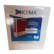 KYMA - Carpeta Panorámica Kyma de Vinil Tamaño Oficio 2" Aro en "D" Blanca
