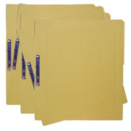 KYMA - Carpeta Pressboard Kyma C/Broche 8cm Tamaño Carta Amarillo Paquete C/5