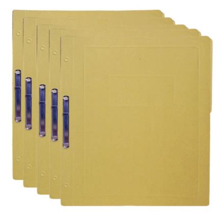 KYMA - Carpeta Pressboard Kyma C/Broche 8cm Tamaño Carta Amarillo Paquete C/5