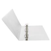 KYMA - Carpeta Panorámica Kyma de Vinil Tamaño Carta 2" Aro en "D" Blanca
