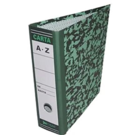 KYMA - Registrador Kyma Tamaño Carta Color Verde Jaspeado
