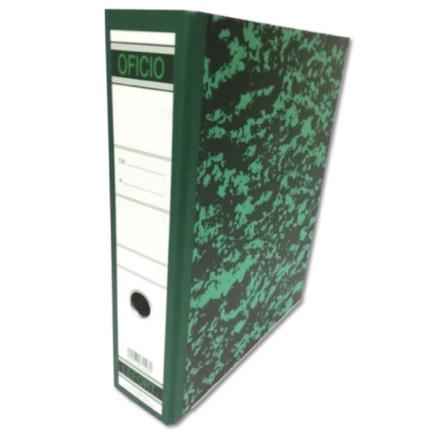 KYMA - Registrador Kyma Tamaño Oficio Color Verde Jaspeado
