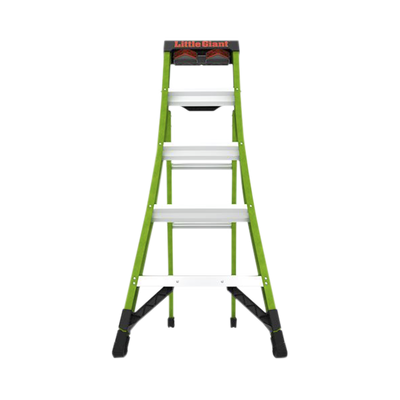 LITTLE GIANT LADDER SYSTEMS - Escalera de Tijera 3 en 1 de 1.5 Metros, Fibra de Vidrio (SKU13906-001). Hecha en E.U.A. (Versión 2.0)
