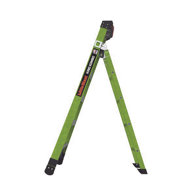 LITTLE GIANT LADDER SYSTEMS - Escalera de Tijera 3 en 1 de 1.8 Metros, Fibra de Vidrio (SKU13906-001). Hecha en E.U.A. (Versión 2.0)
