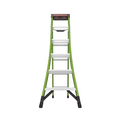 LITTLE GIANT LADDER SYSTEMS - Escalera de Tijera 3 en 1 de 1.8 Metros, Fibra de Vidrio (SKU13906-001). Hecha en E.U.A. (Versión 2.0)