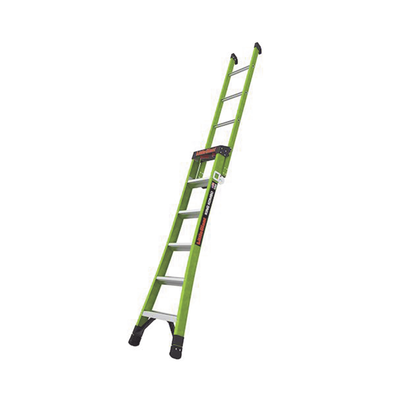 LITTLE GIANT LADDER SYSTEMS - Escalera de Tijera 3 en 1 de 1.8 Metros, Fibra de Vidrio (SKU13906-001). Hecha en E.U.A. (Versión 2.0)