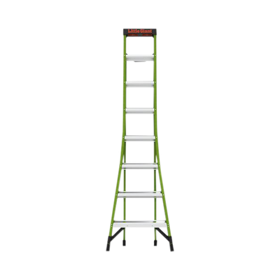 LITTLE GIANT LADDER SYSTEMS - Escalera de Tijera 3 en 1 de 2.44 Metros, Fibra de Vidrio (SKU13908-001). Hecha en E.U.A. (Versión 2.0)