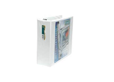 KINERA - Carpeta Kinera Vinil Aro "O" 3" Color Blanco C/8 Piezas