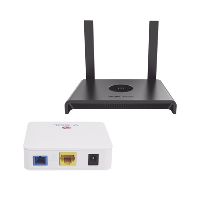 RUIJIE - Kit 1 ONU Bridge V-Sol, Dual GPON/EPON con Router Home Wi-Fi Ideal para distribuciones WISP de mayor cobertura Wi-Fi en Hogares y Oficinas
