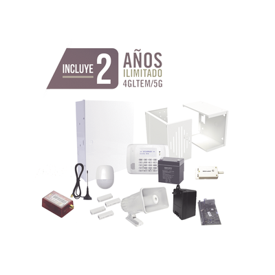 HONEYWELL HOME RESIDEO - KIT de Alarma con 2 AÑOS de Comunicación Ilimitada 4GLTEM / 5G