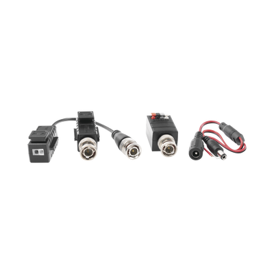 EPCOM TITANIUM - Kit de TRANSCEPTORES DE VIDEO DE LARGO ALCANCE / 320 Metros / Resolución 720P y 1080P / Cat 5e/6 / Compatible con cámaras HD-TVI/CVI/AHD/CVBS / Alimente solo el Receptor / Protección Interconstruida contra sobretensión.
