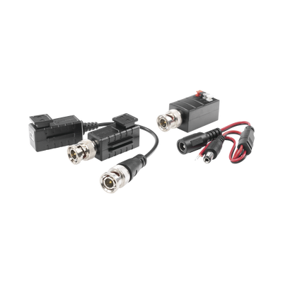 EPCOM TITANIUM - Kit de TRANSCEPTORES DE VIDEO DE LARGO ALCANCE / 320 Metros / Resolución 720P y 1080P / Cat 5e/6 / Compatible con cámaras HD-TVI/CVI/AHD/CVBS / Alimente solo el Receptor / Protección Interconstruida contra sobretensión.